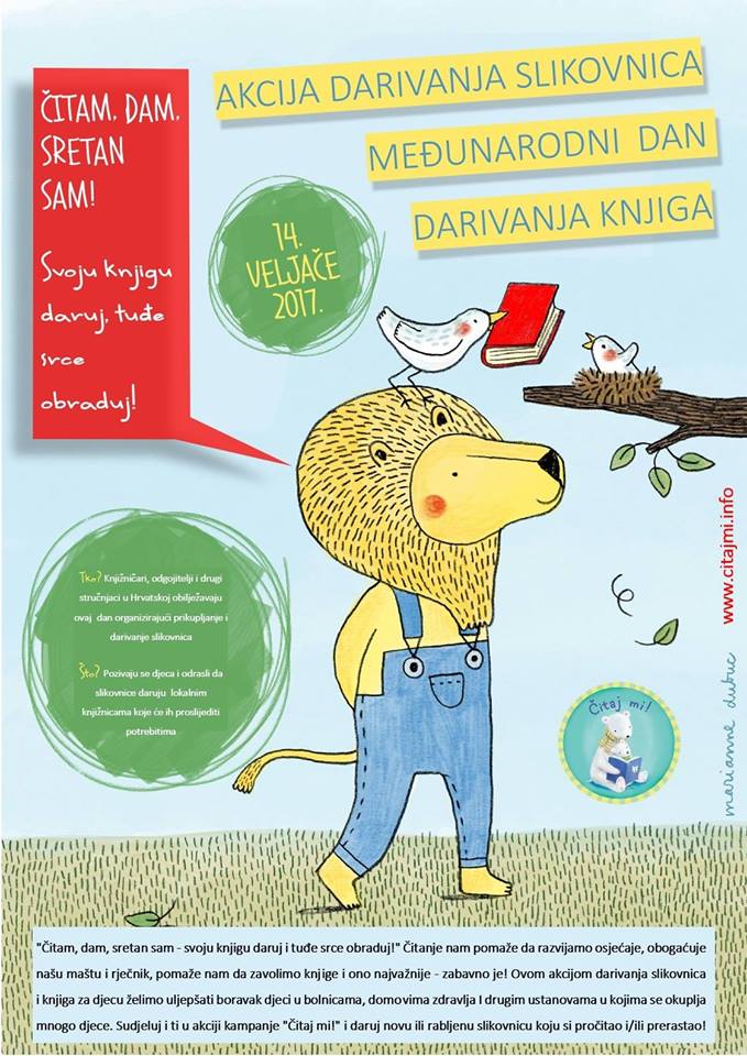 Čitam, dam, sretan sam – svoju knjigu daruj i tuđe srce obraduj!