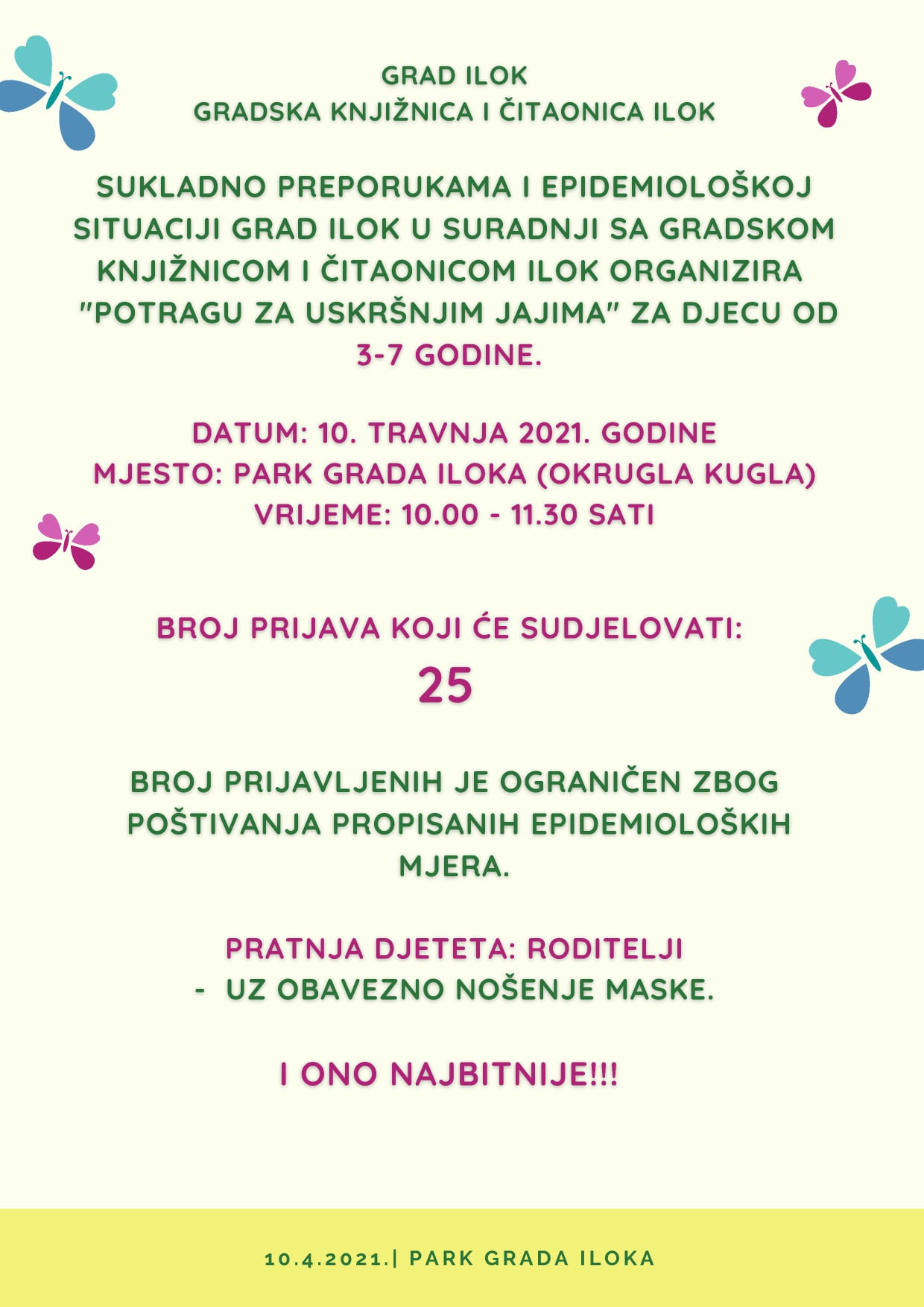 POTRAGA ZA USKRŠNJIM JAJIMA 