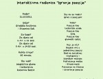 RADIONICA IGRANJE POEZIJE - 21.10.2021 