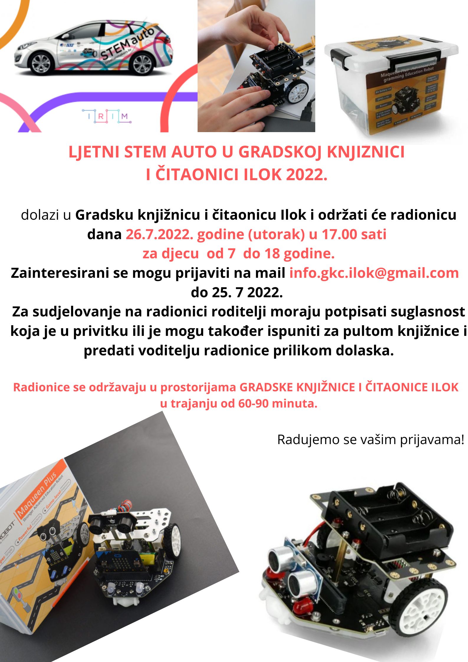 RADIONICA ROBOTIKE I PROGRAMIRANJA - STEM AUTO 